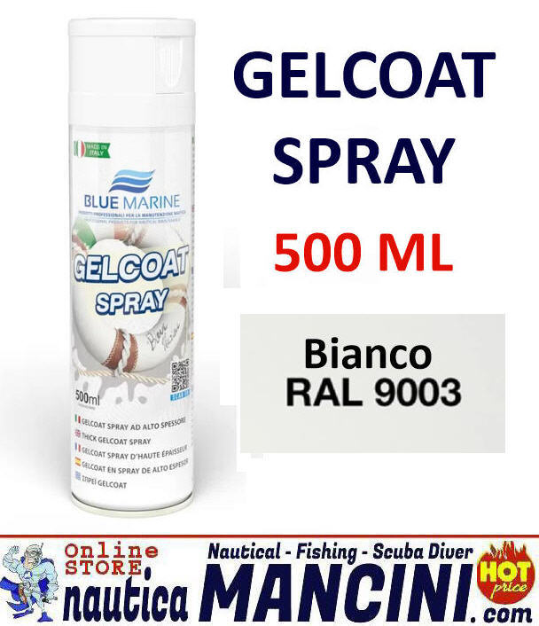 GELCOAT Spray 500ml Bianco RAL 9003