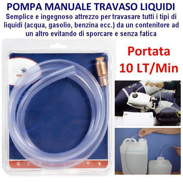 Pompa manuale RAME + Tubo per estrazione Liquidi D.15 [025-1104] - €11.50 :  Nautica Mancini, Pesca e Sub, Prezzi Stock by Ipernautica