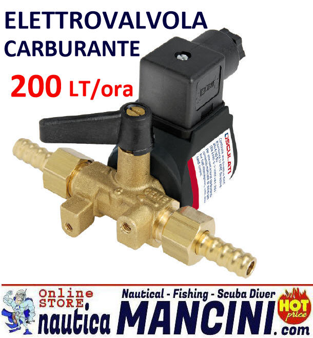 ElettroValvola Carburante 12V 200 lt/h [025-2486] - €52.90