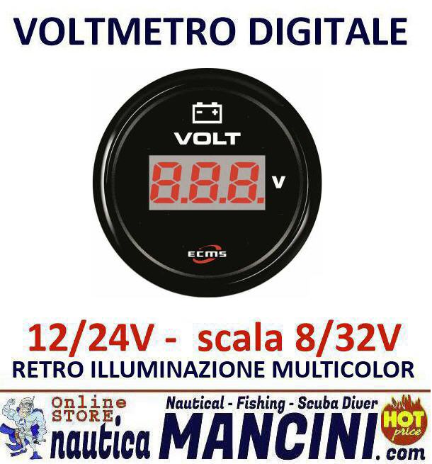 VOLTMETRO DIGITALE 12V - Kit installazione amplificatore - Ultrasuono  Service S.r.l.