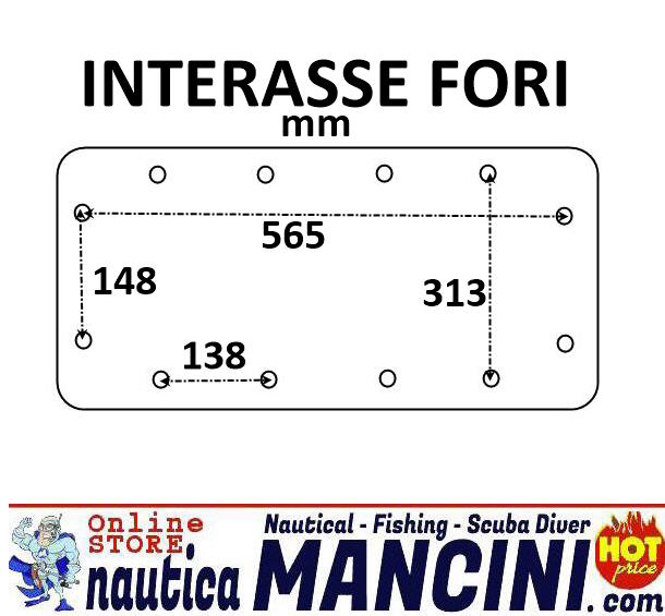 Portello Ispezione a Filo 610X364 mm (530x282 interno) GRIGIO