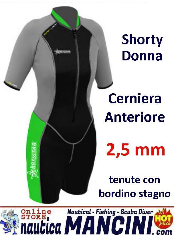 Monopezzo Shorty Donna 2.5 mm Surf Lady Tg. 3/M