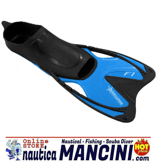 Pinne a scarpetta per Piscina F1 azzurre 43/44