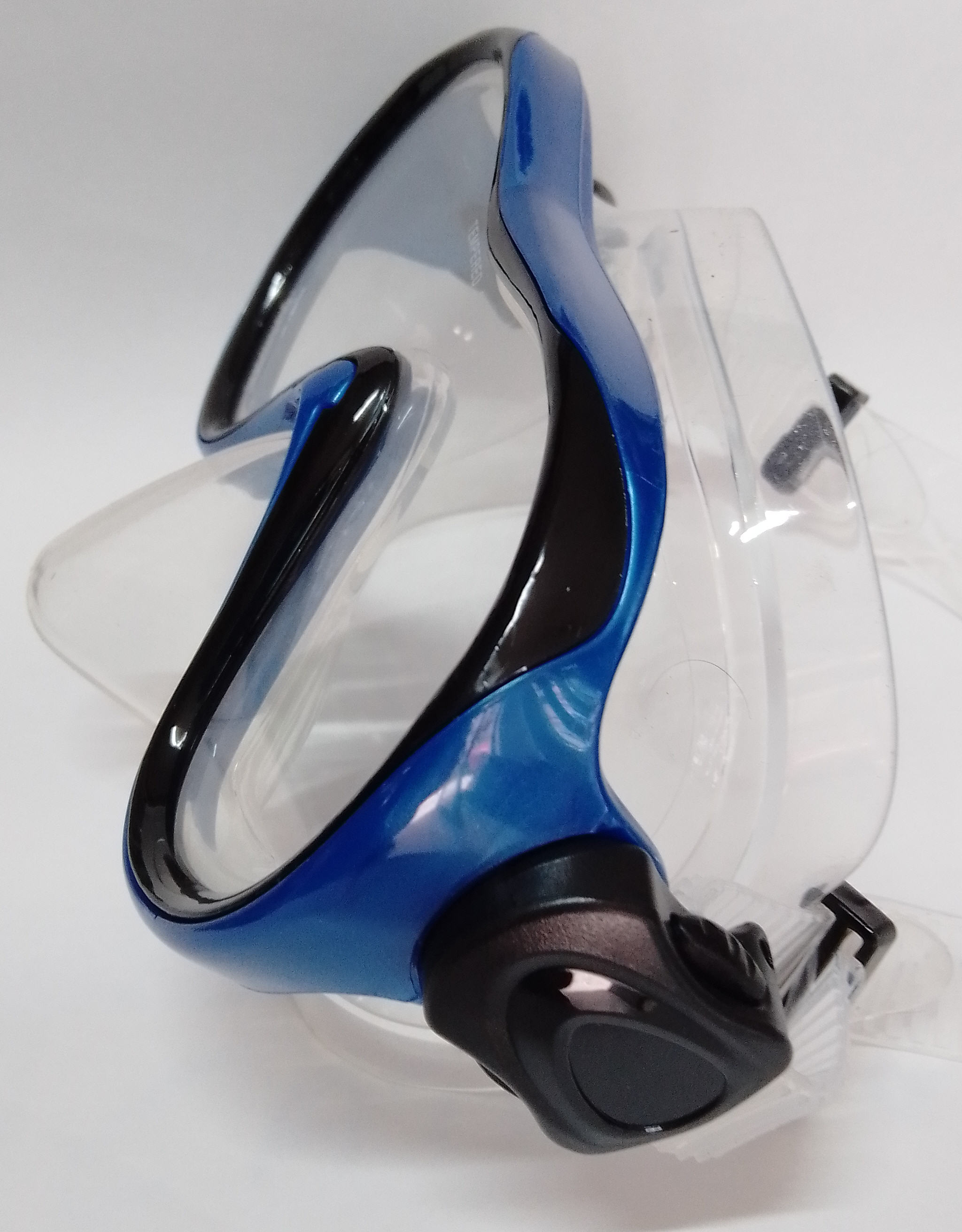 Maschera Adulto KRONOS LIGHT Silicone Trasparente Blu