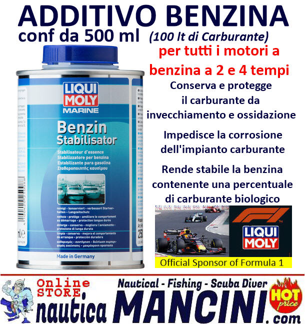 Additivo LIQUI MOLY Marine Super per Carburante Benzina 0.500 Lt [052-0012]  - €18.90 : Nautica Mancini, Pesca e Sub, Prezzi Stock by Ipernautica
