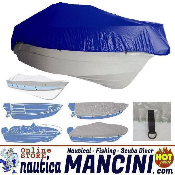 Copribarca 600D fino a 8.80mt Blu