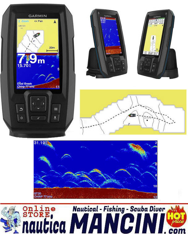 ECO-GPS integrato GARMIN STRIKER 4 PLUS Fishfinder 4.3 con TRASDUTTORE  CHIRP [900-0350] - €151.90 : Nautica Mancini, Pesca e Sub, Prezzi Stock by  Ipernautica