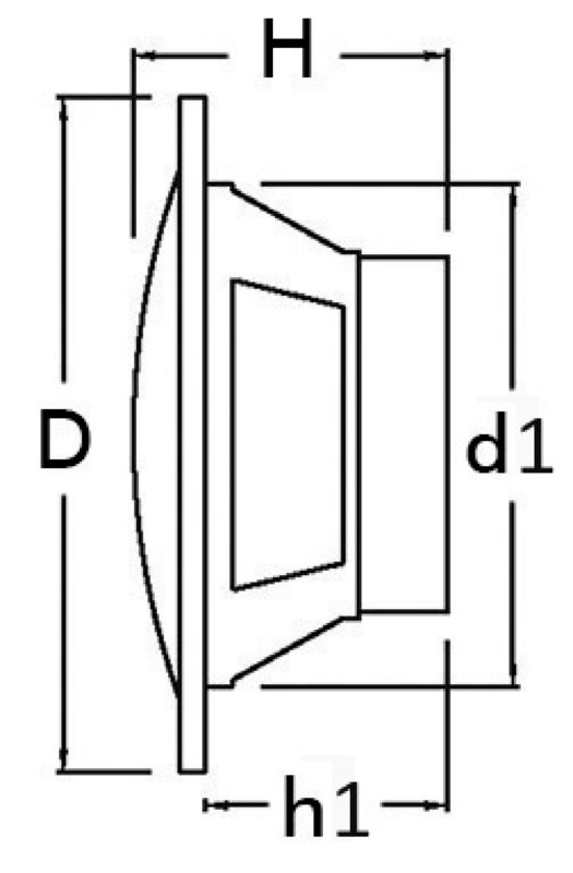 Altoparlanti/Casse a doppio cono 6,5'' 2x60 W 120 W NERE